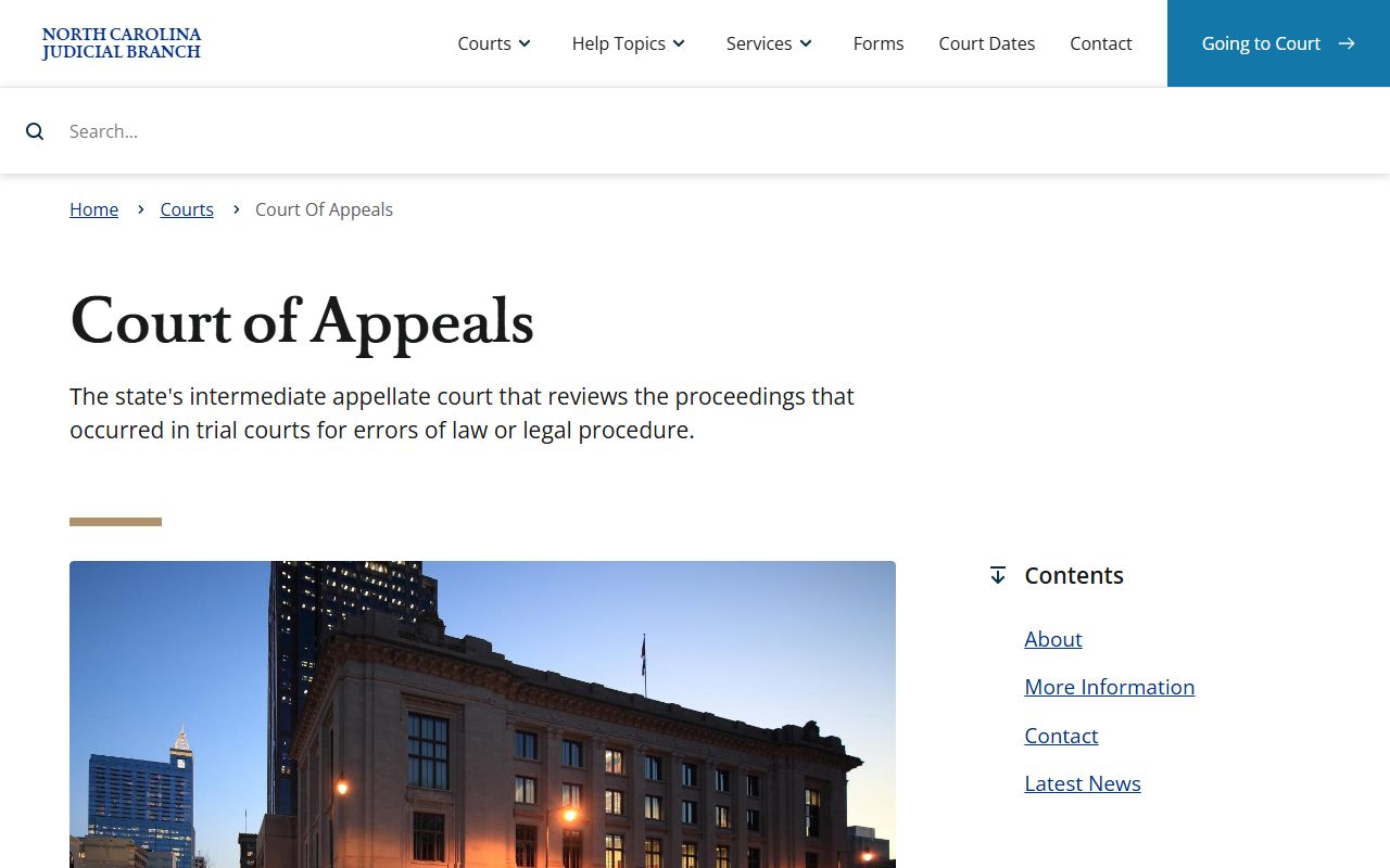Iredell County Clerk of Superior Court records and North Carolina appeals