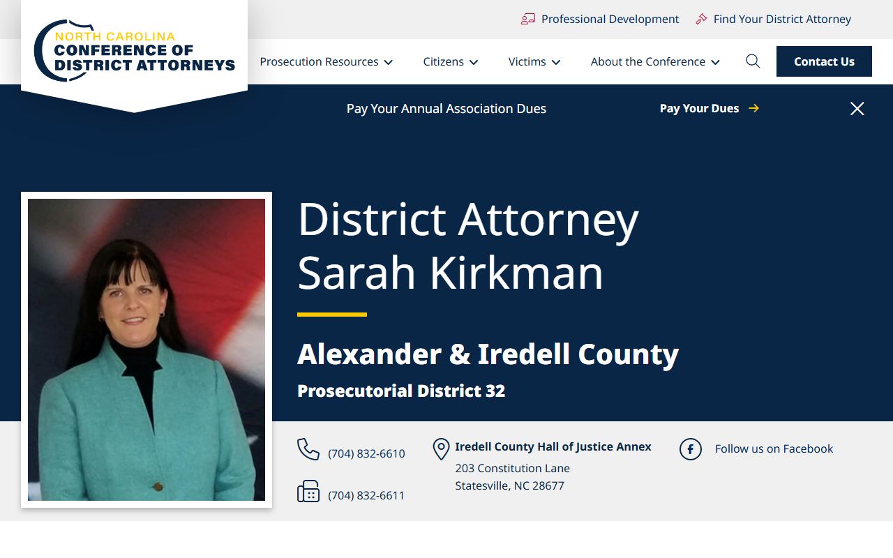 Iredell County court dockets District Attorney District 32
