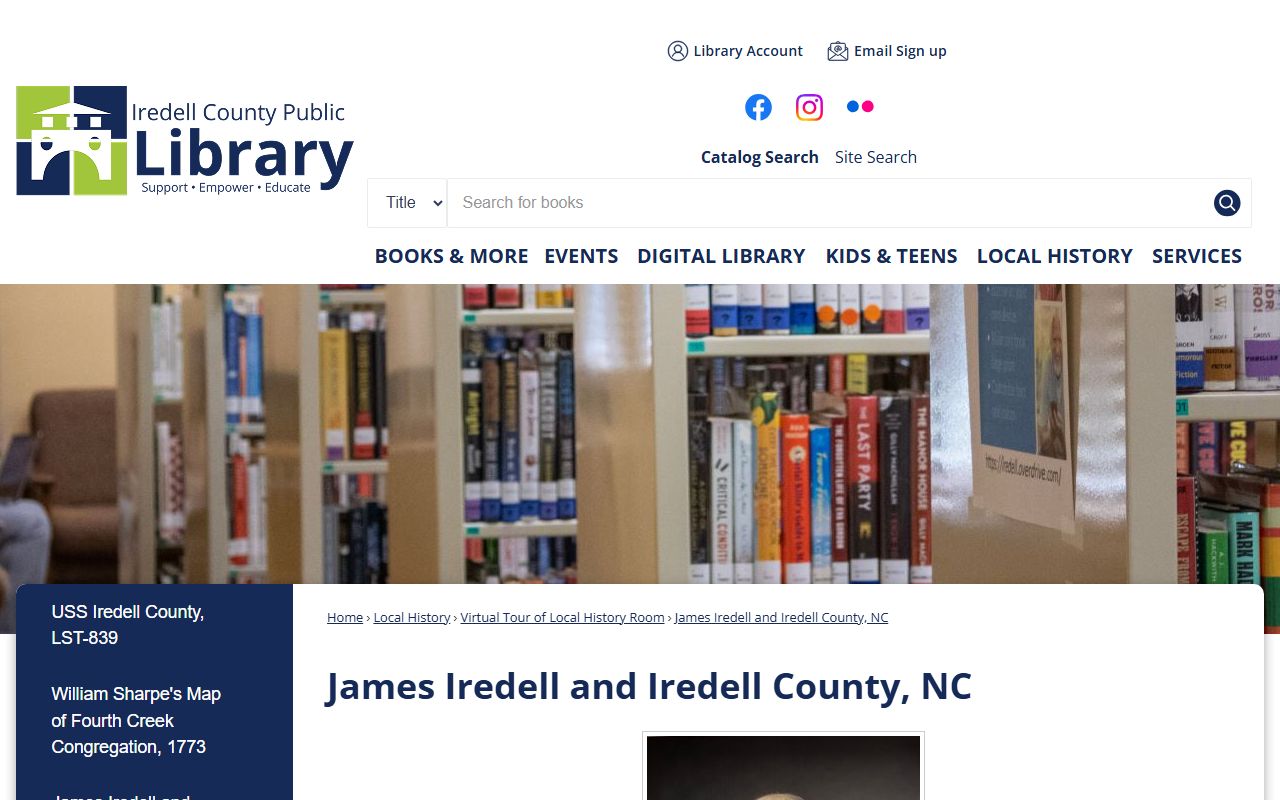 Iredell County court records James Iredell library history